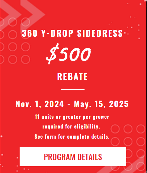 360 Y-DROP Sidedress Rebate